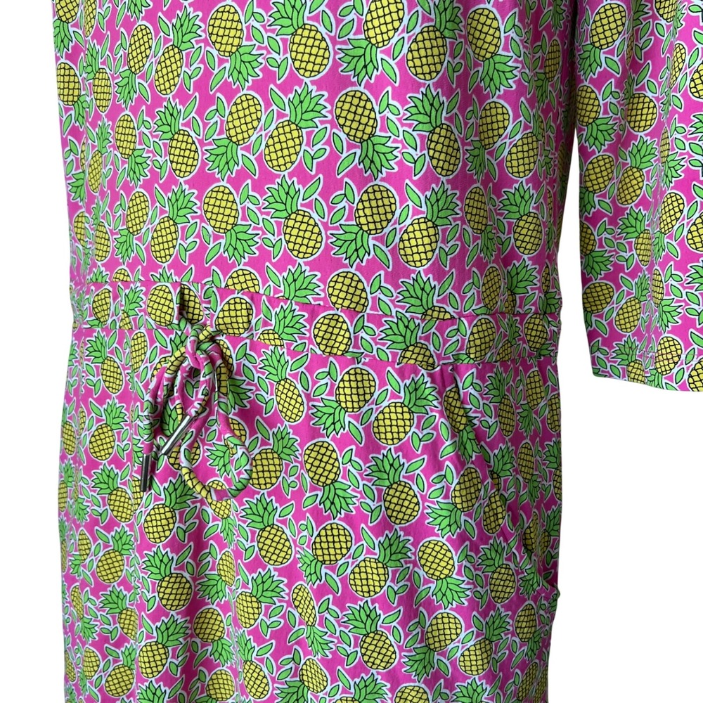 IBKUL Womens Pink Pineapple Print UPF 50+‎ Quarter Zip Golf Sporty Dress Small - Picture 15 of 15
